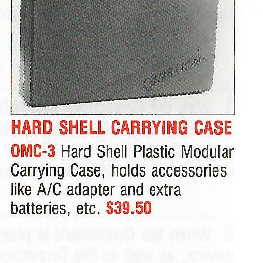 OMC-3 hard shell carrying case.