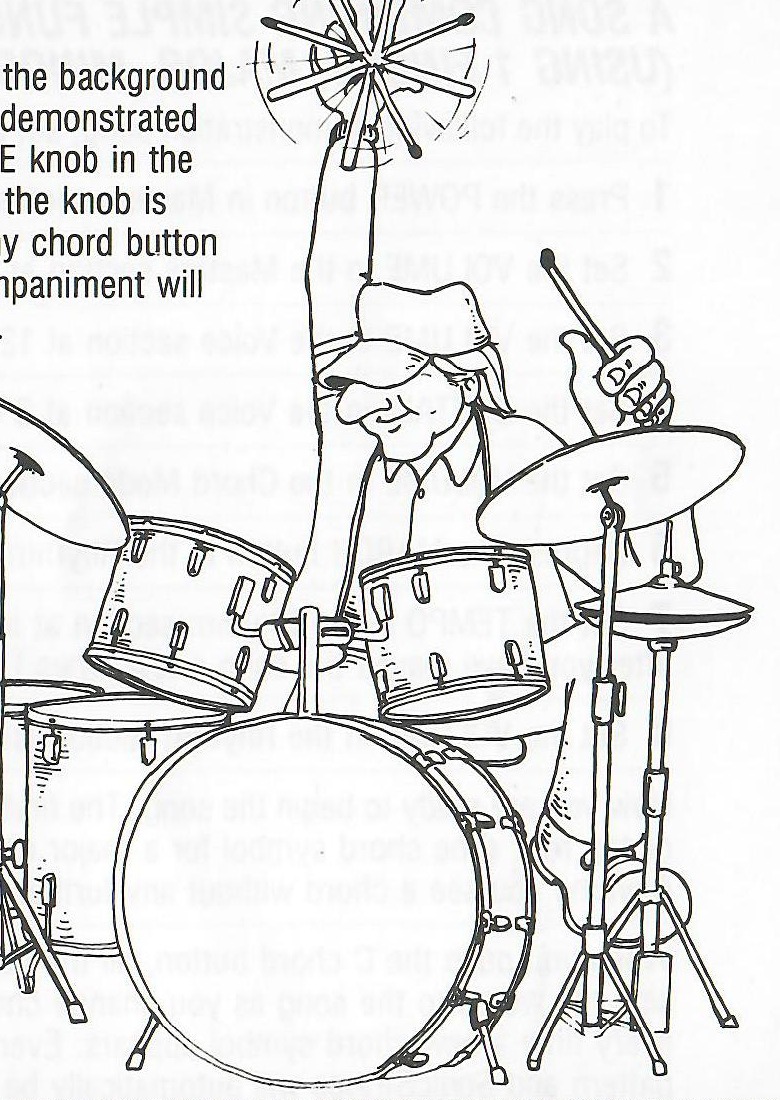 Original drummer illustration from the Rhythm Section page.