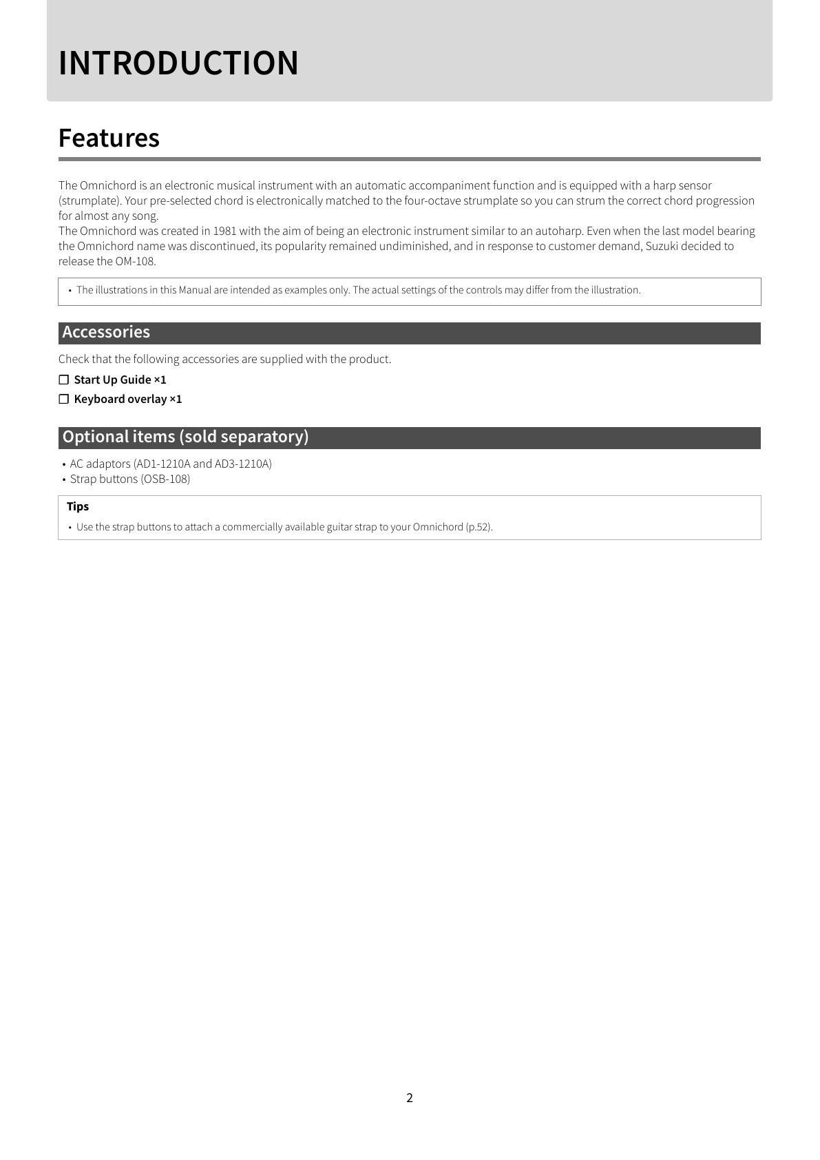 Suzuki OM-108 Owner's Manual, page 3 of 60