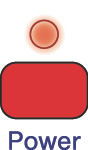 Power indicator lit red