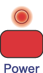 Power indicator red