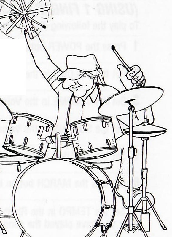 Original drummer illustration from the Rhythm Section page.