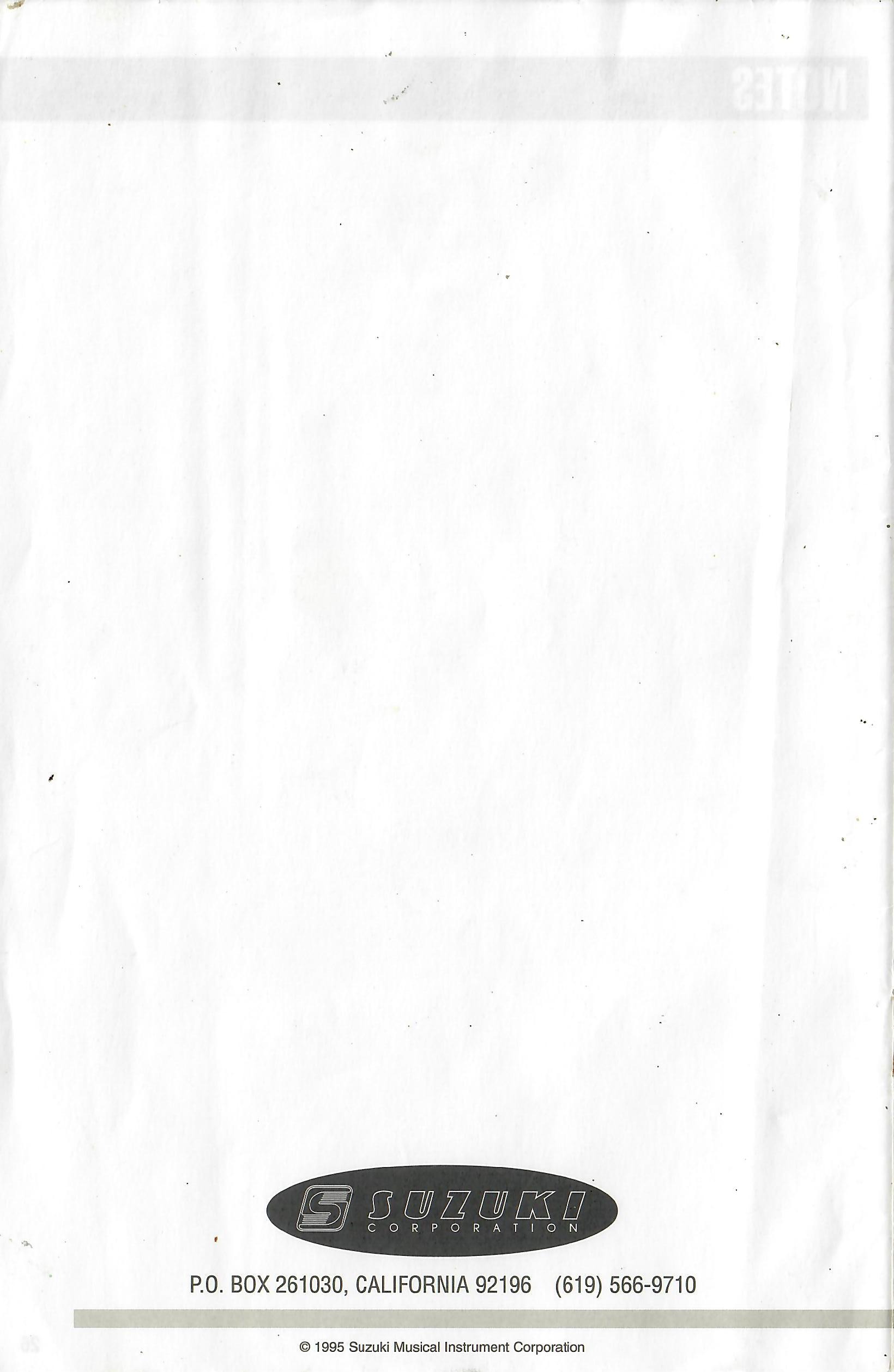 Original OM-300 back cover.