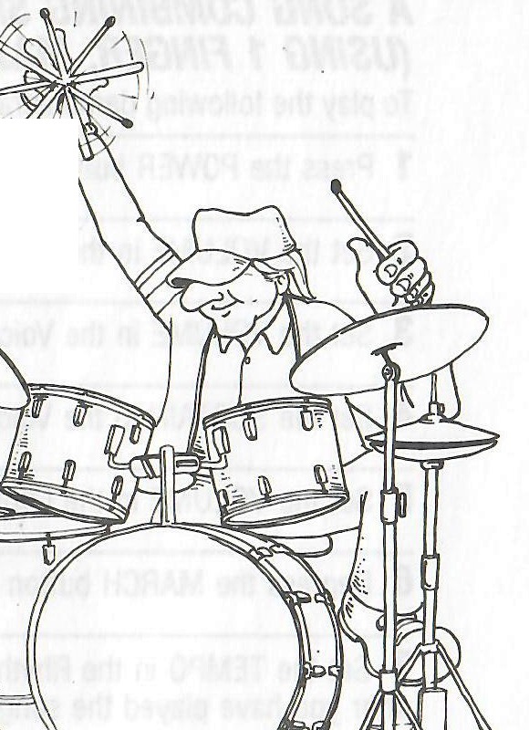 Original drummer illustration from the Rhythm Section page.