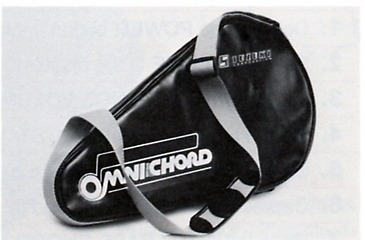 OVP-2 black vinyl Omnichord carrying bag with shoulder strap.