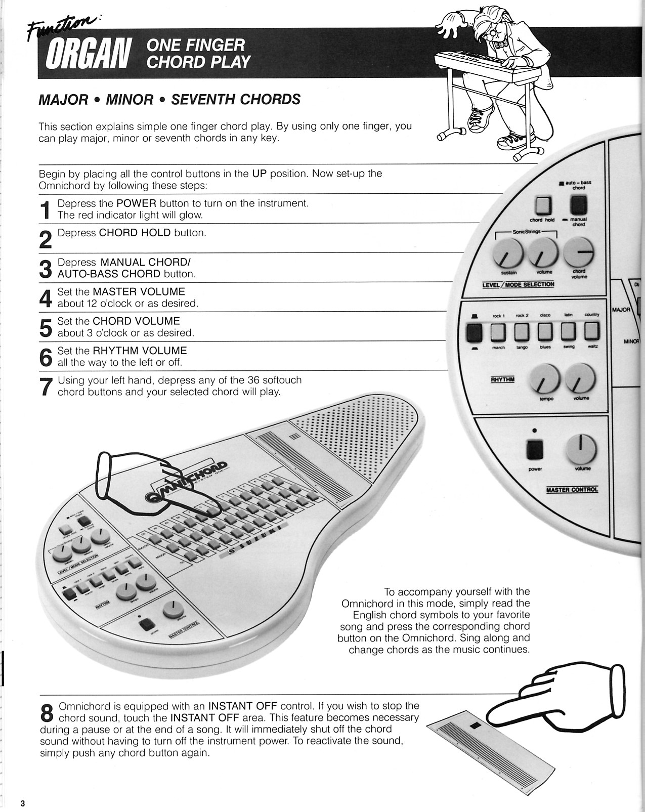 Facsimile of original OM-36 manual page 3.