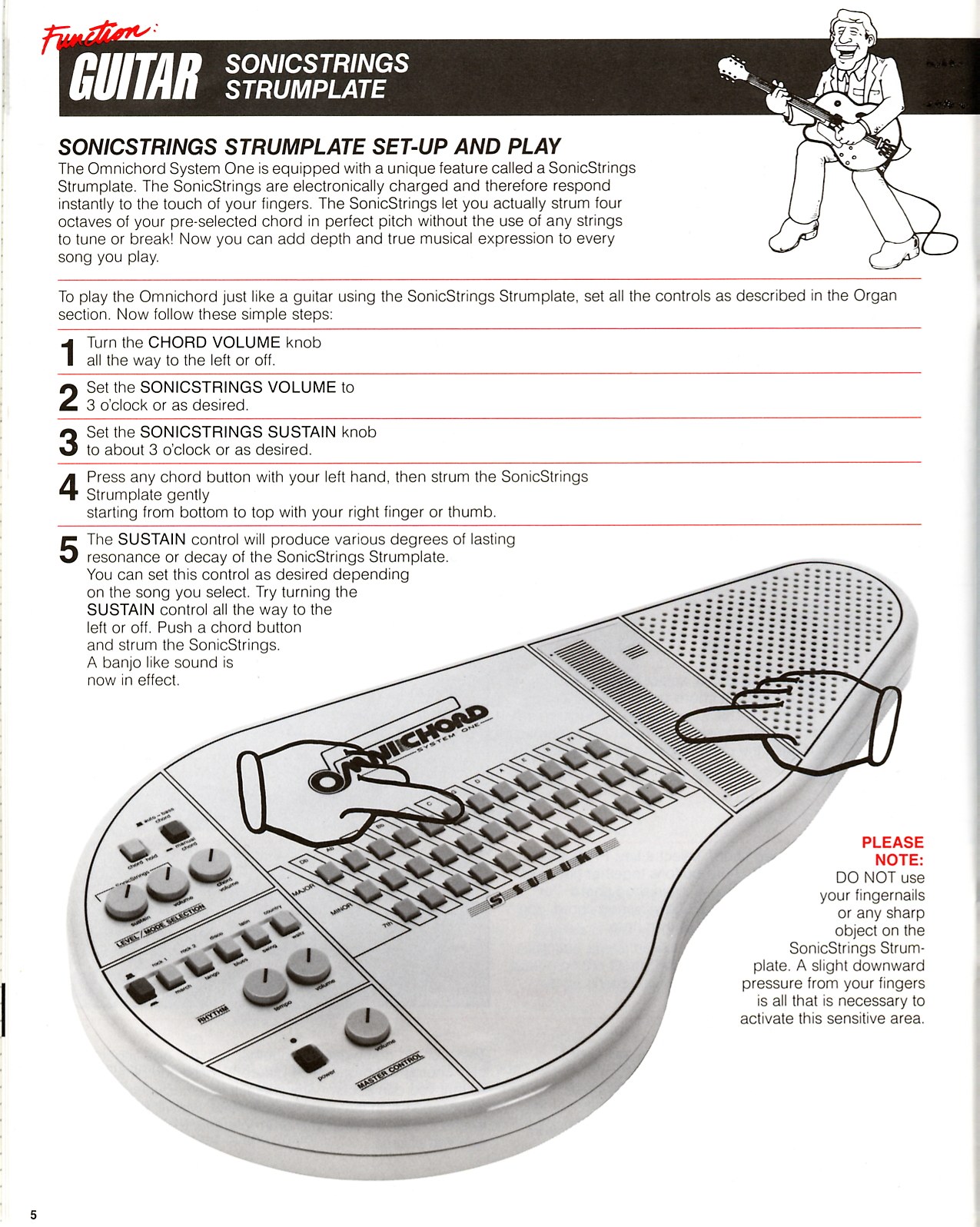Facsimile of original OM-36 manual page 5.