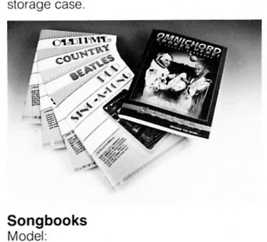 Original selection of Omnichord songbooks.