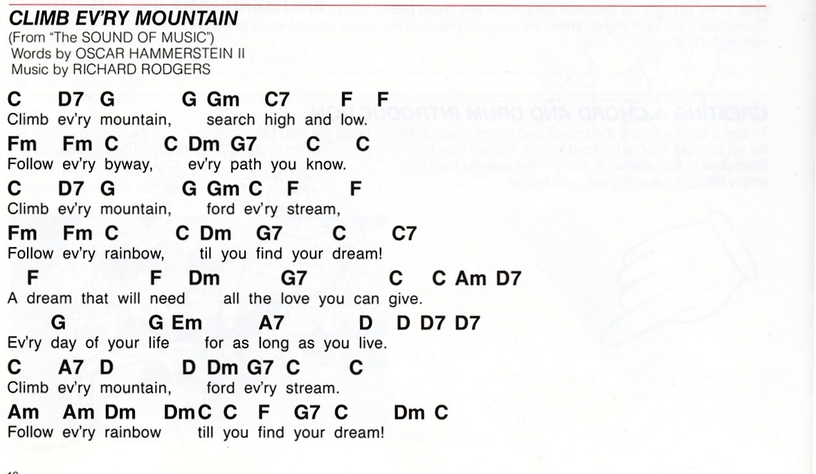 Beginning-level demonstration song retained as an image to preserve chord and lyric alignment.