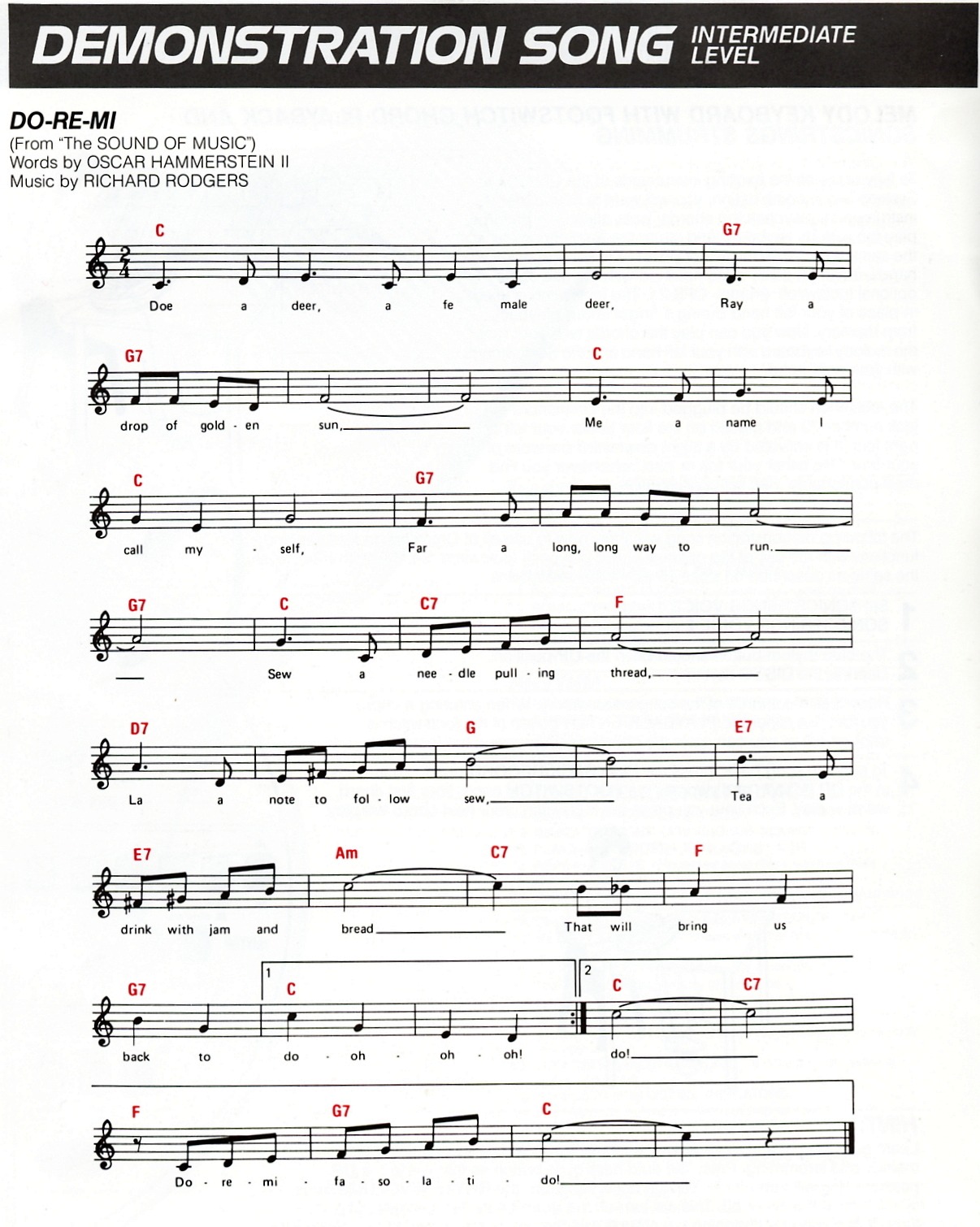 Intermediate-level demonstration score retained as an image.