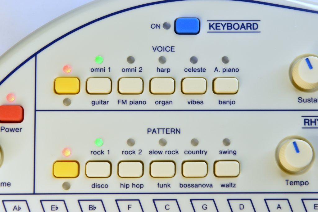 Omnichord Panel Voices and Patterns