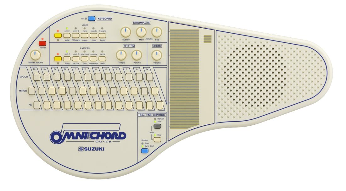 Suzuki Omnichord OM-108 seen from above