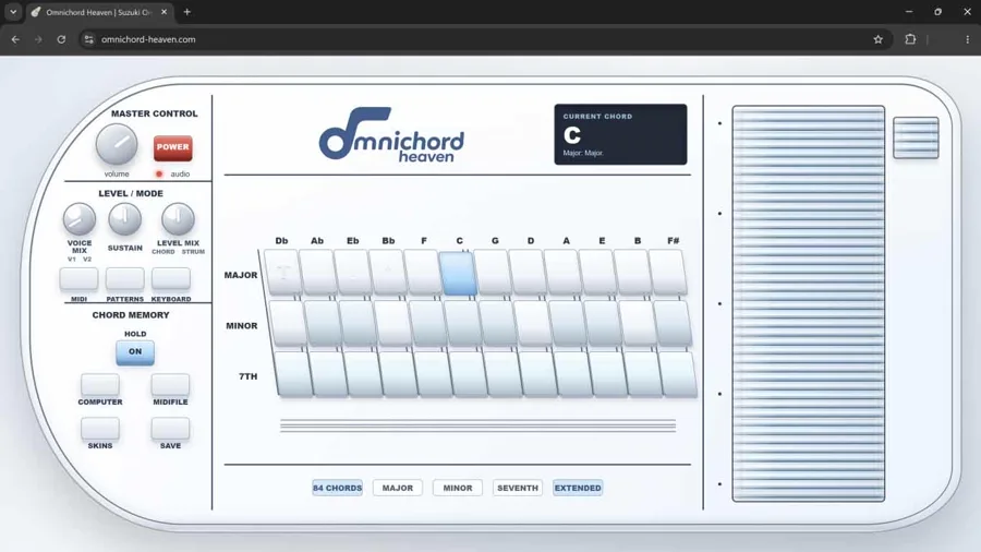OH-84 Lite online Omnichord screenshot