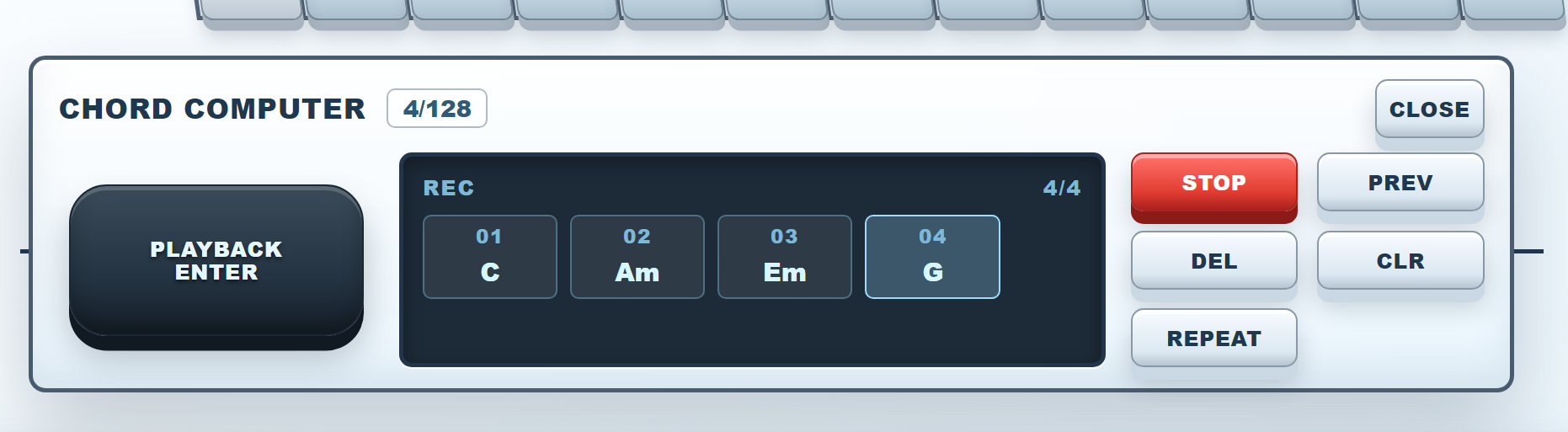 OH-84 chord computer panel