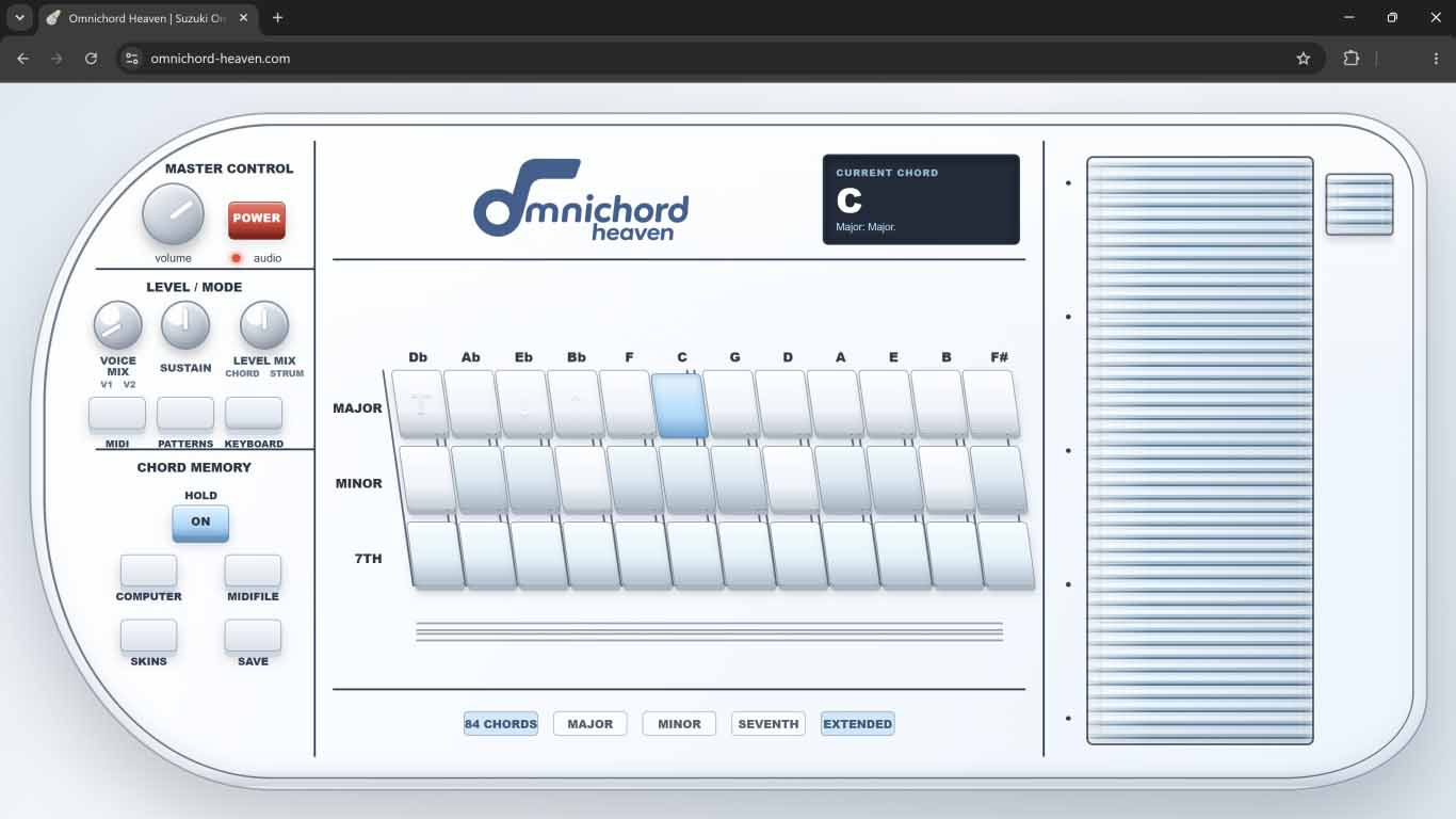 OH-84 Lite online Omnichord screenshot