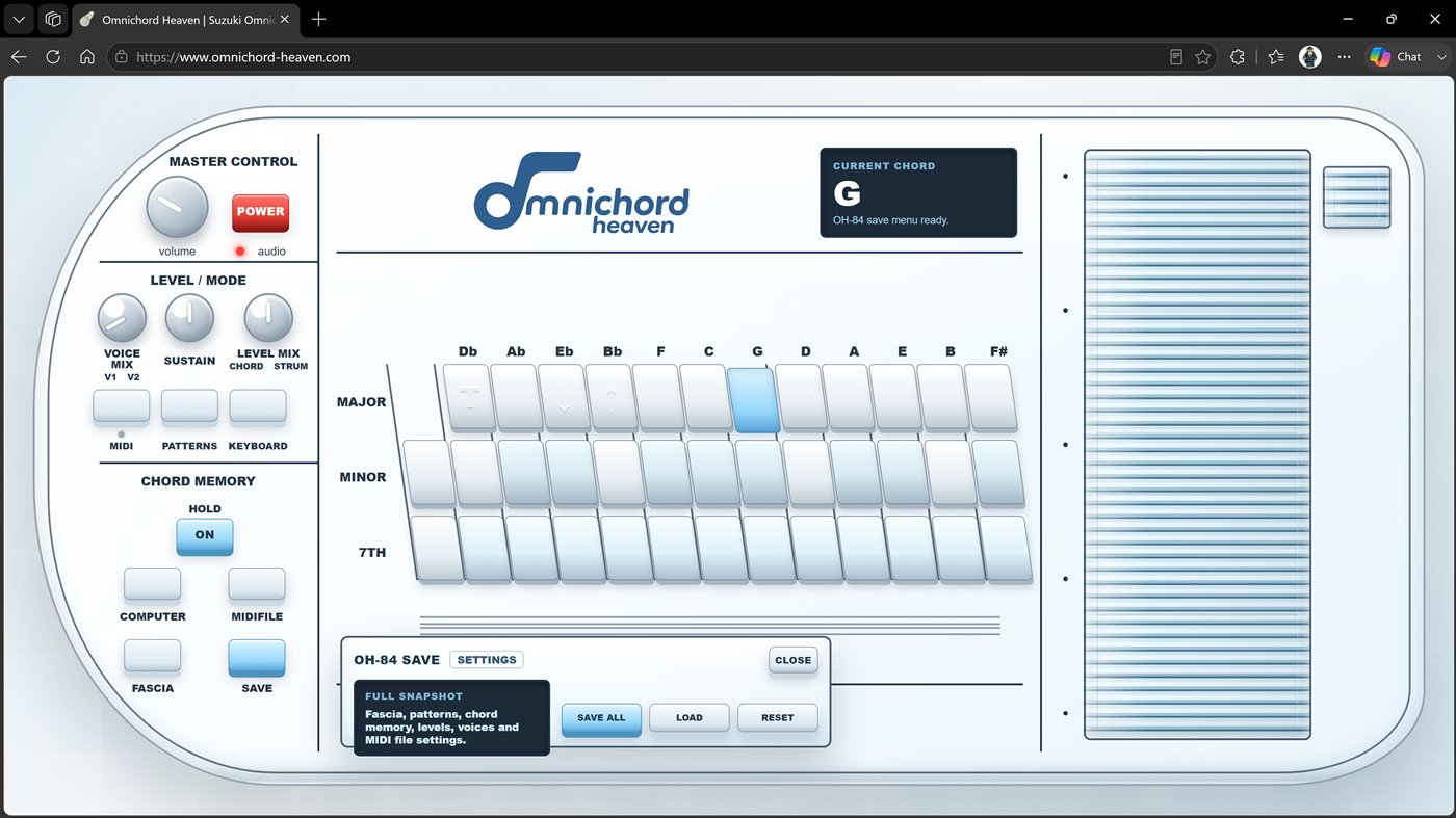 OH-84 members virtual Omnichord workstation screenshot