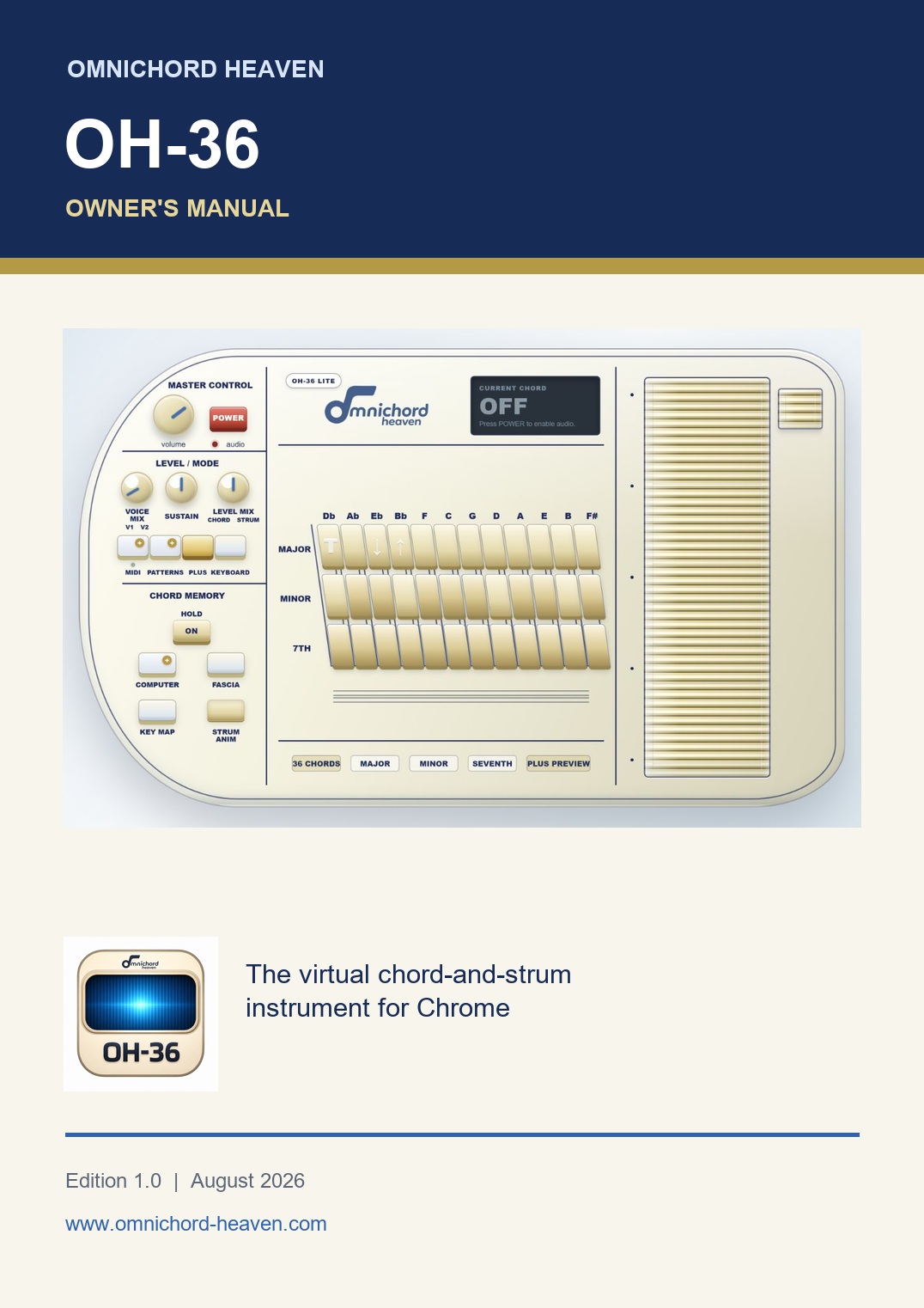 OH-36 owner's manual cover