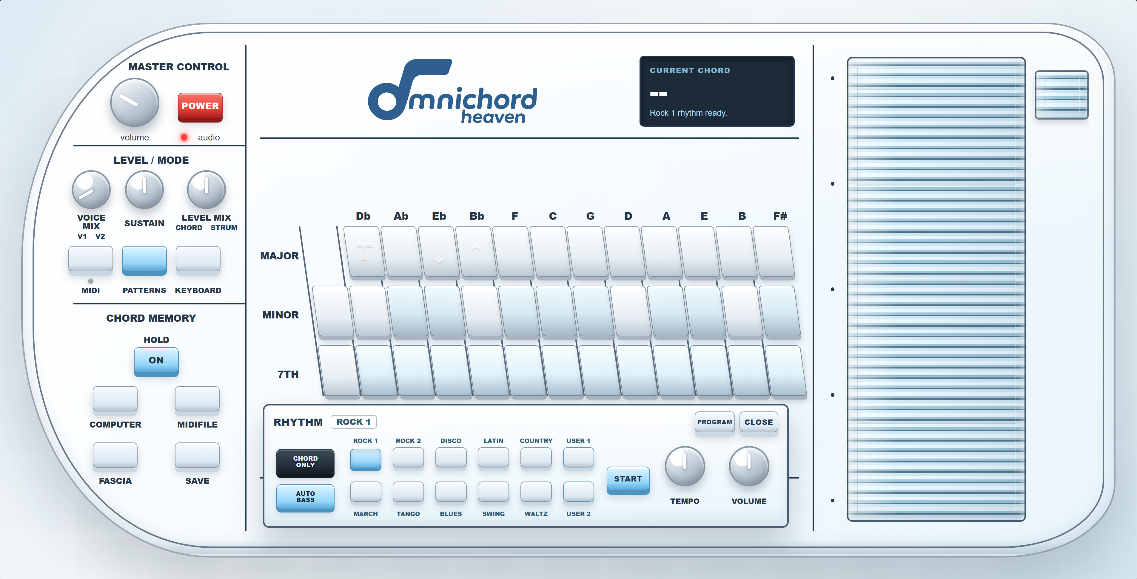 OH-84 rhythm pattern panel