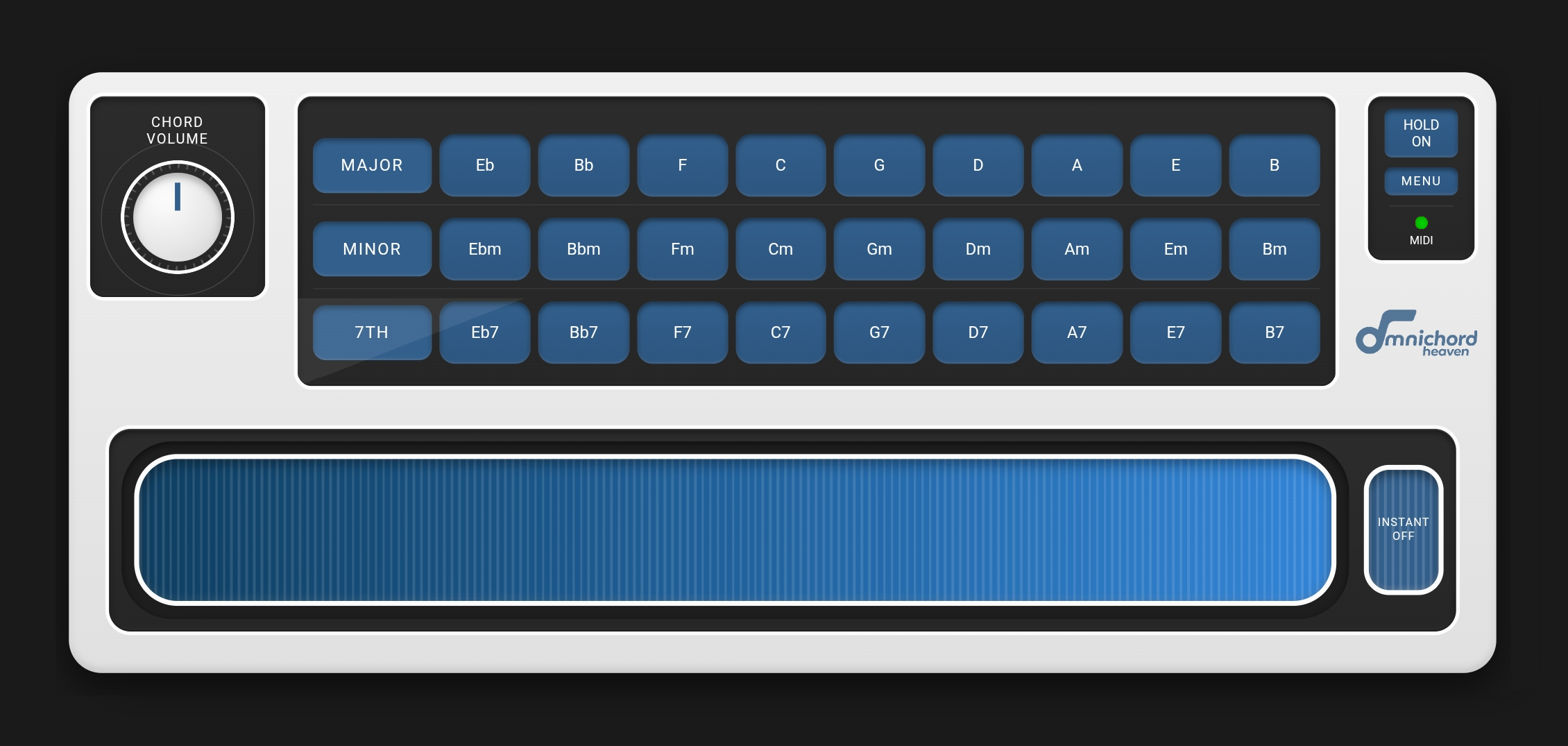 Omnichord Heaven OH-27 MIDI screen