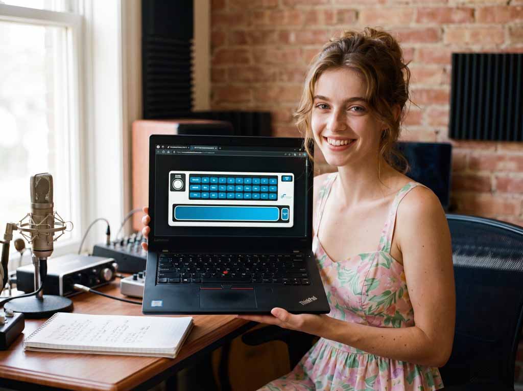 OH-27 Lite online demo shown on a laptop