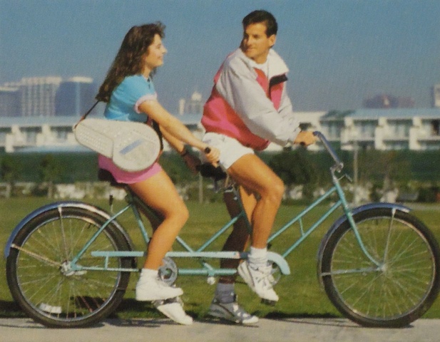 Couple on Tandem with OM100