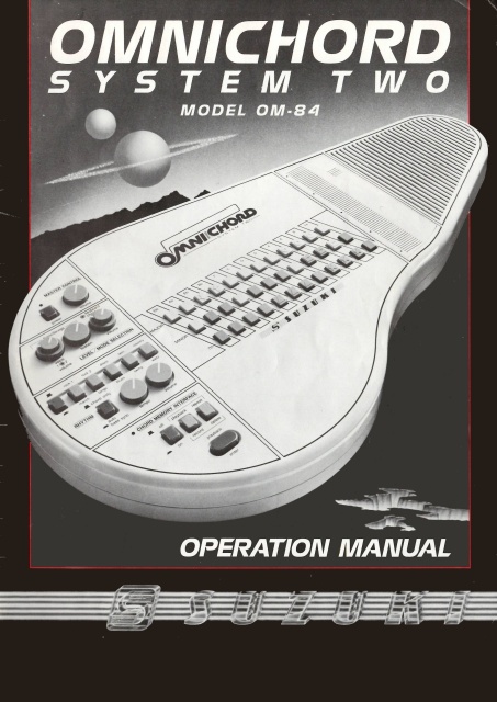 Suzuki Omnichord OM84 Owners Manual
