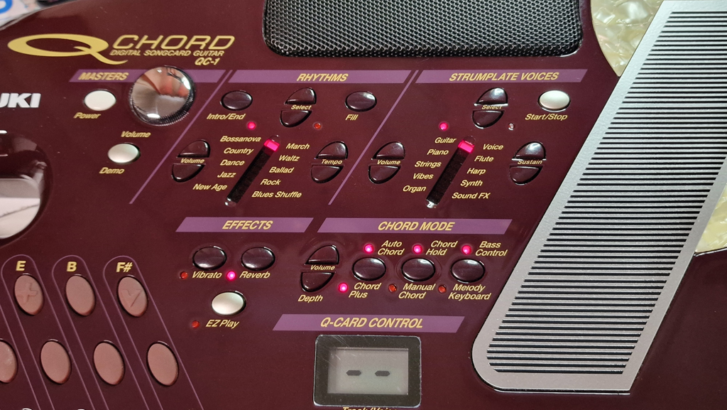 QChord QC-1 control panel