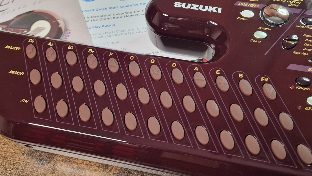 QChord QC-1 chord buttons